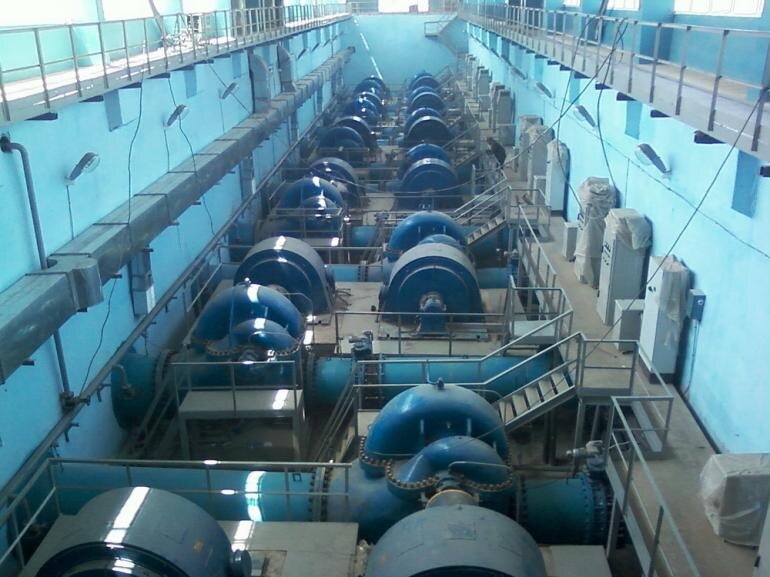 Pump hall — Amu-Bukhara irrigation system rehabilitation