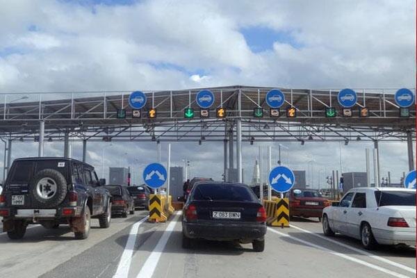 Toll plaza on the Almaty – Khorgos highway
